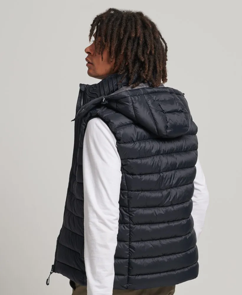 Superdrug Classic Fuji Hooded Padded Gilet Navy