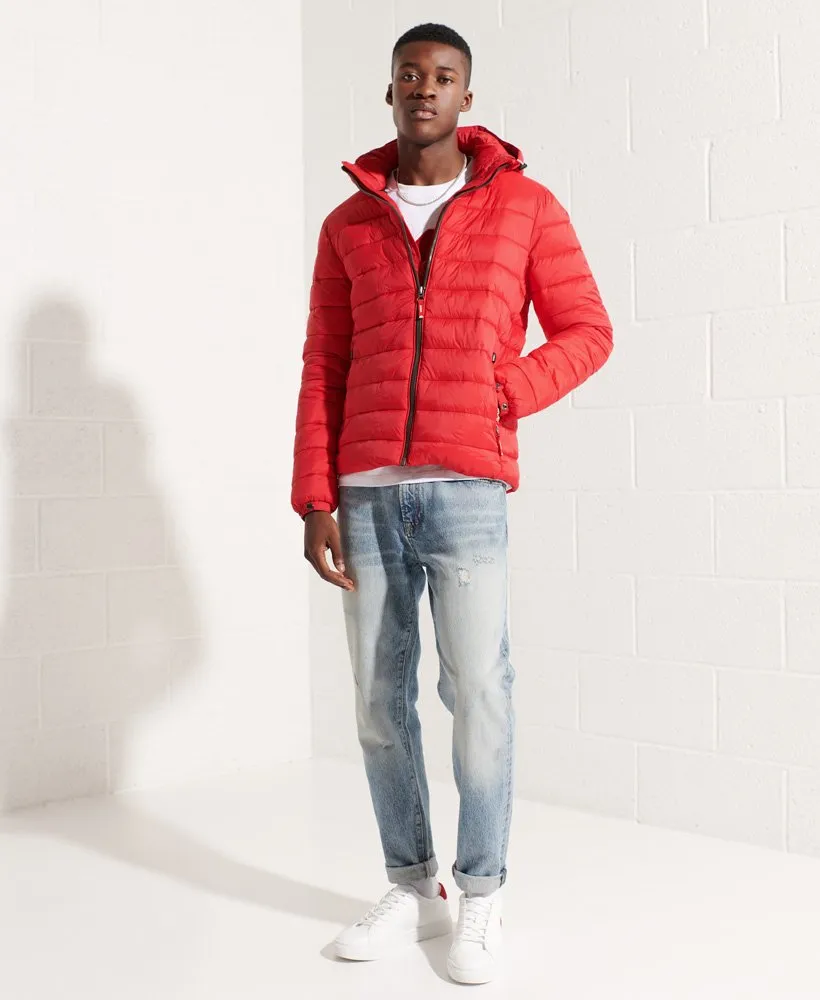 Superdry Classic Fuji Puffer Jacket High Risk Red