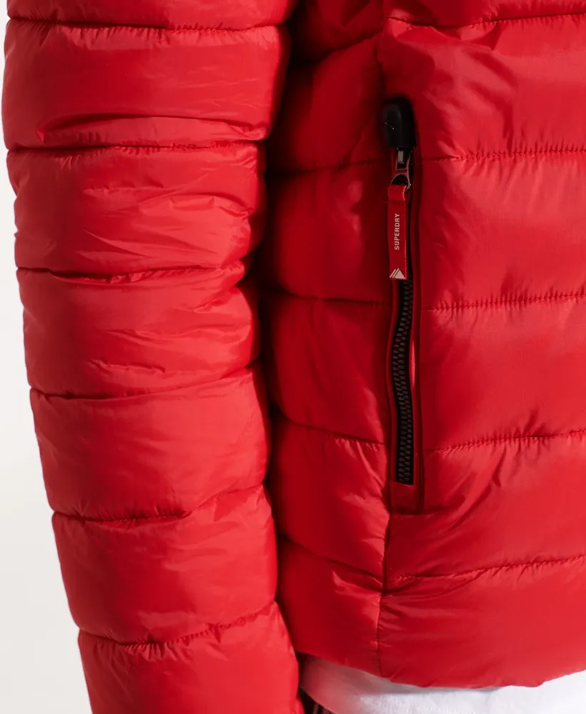 Superdry Classic Fuji Puffer Jacket High Risk Red