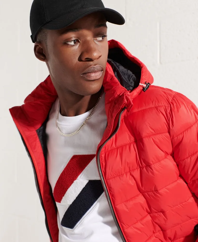 Superdry Classic Fuji Puffer Jacket High Risk Red
