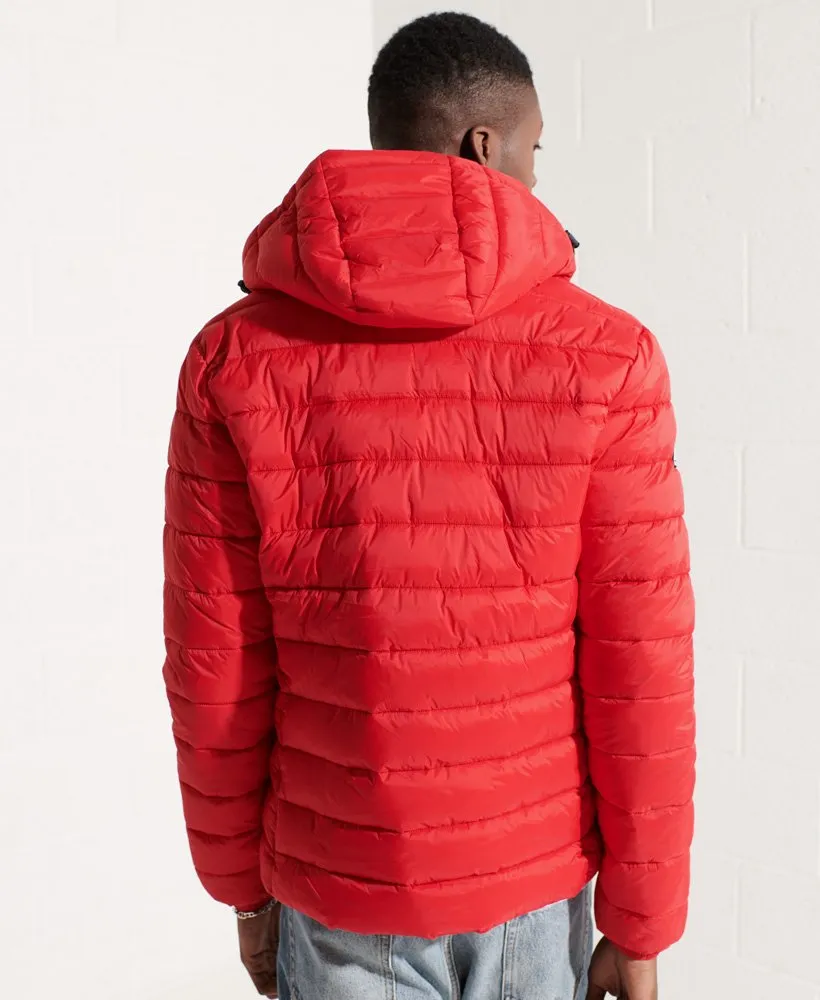 Superdry Classic Fuji Puffer Jacket High Risk Red
