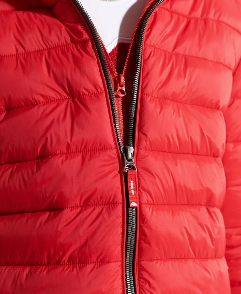 Superdry Classic Fuji Puffer Jacket High Risk Red