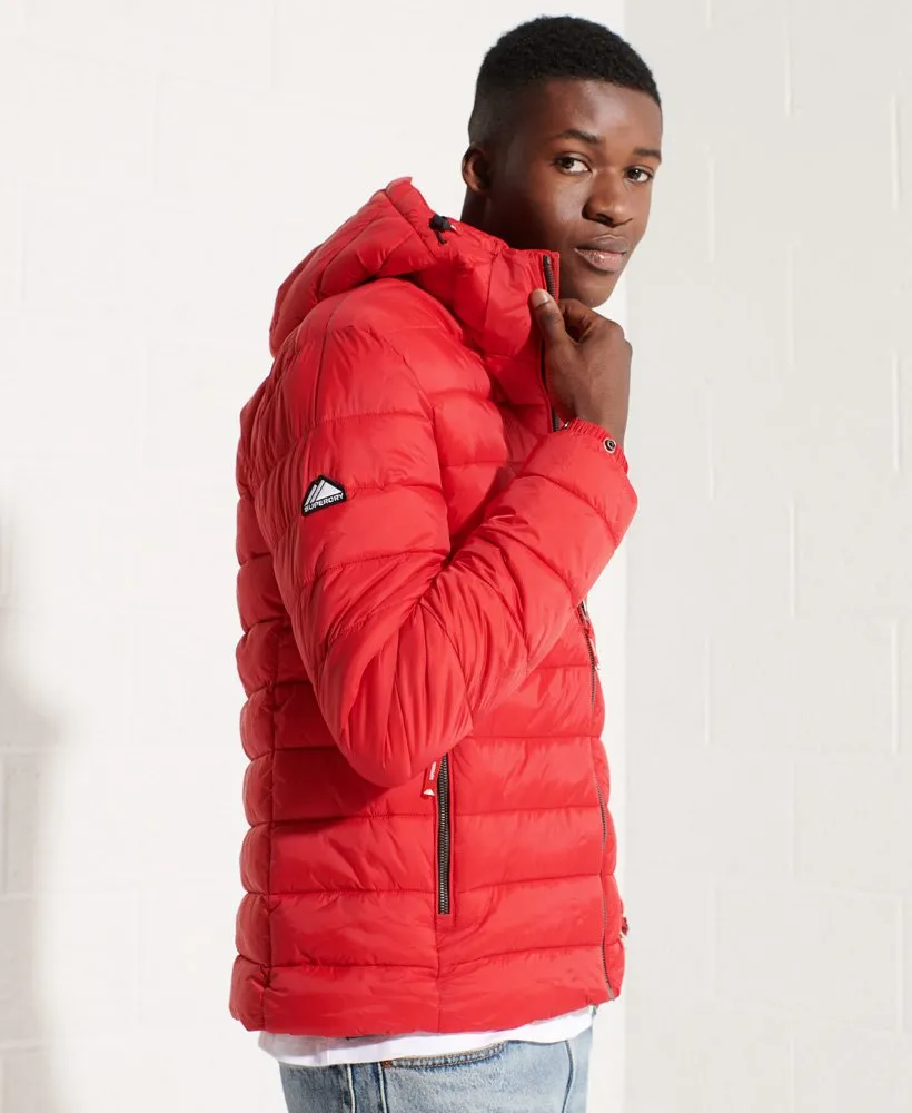 Superdry Classic Fuji Puffer Jacket High Risk Red