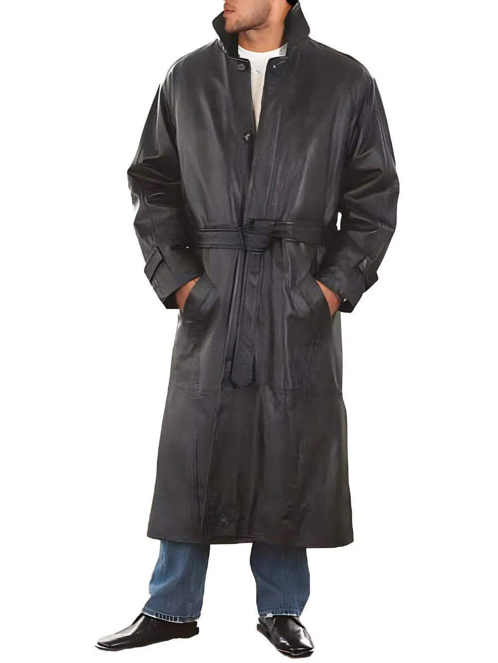 Supple Lambskin Leather Coat for Men