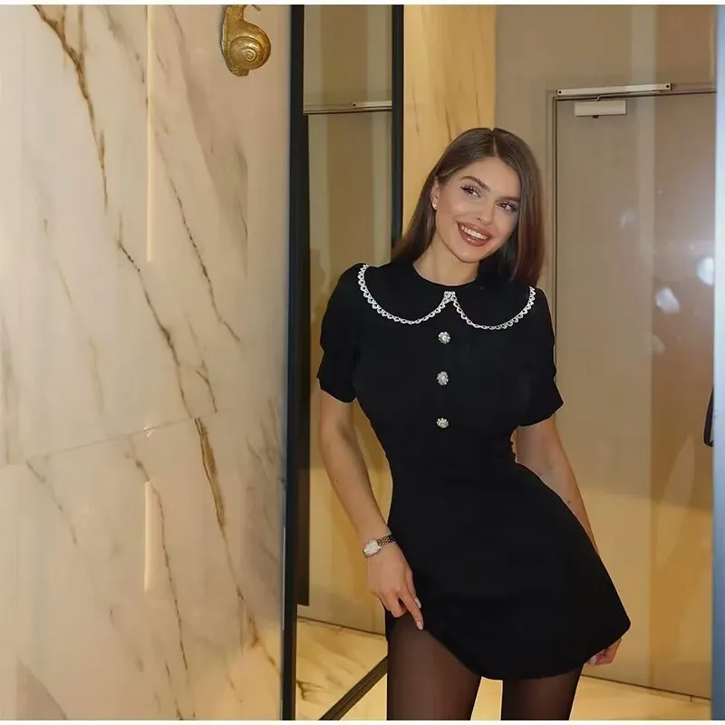 Sweet Detachable Baby Doll Collar Dress