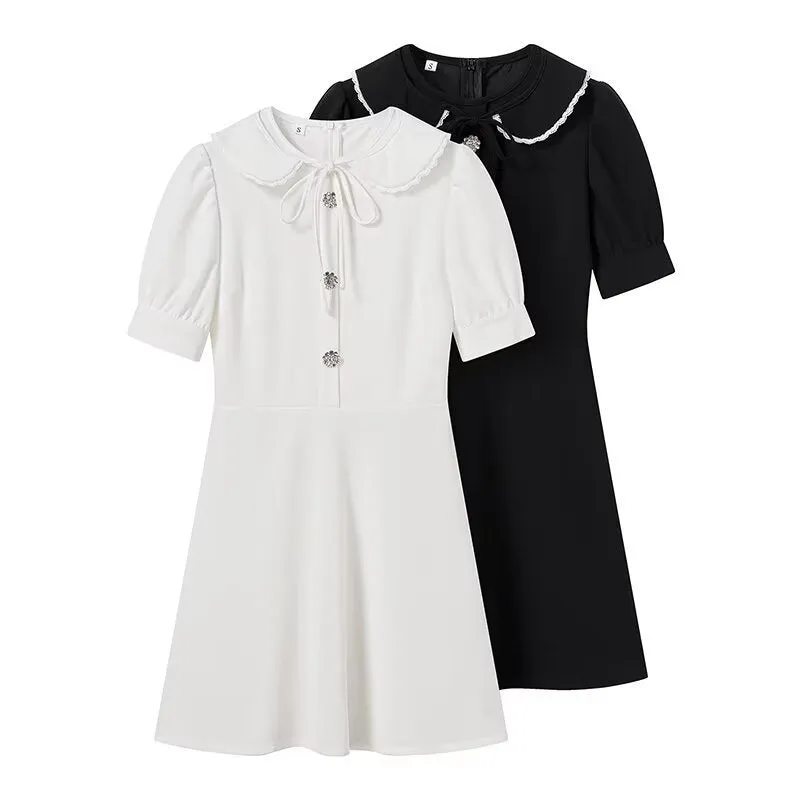 Sweet Detachable Baby Doll Collar Dress