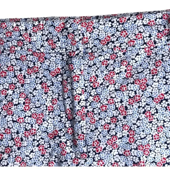 Talbots Womens Floral Perfect Chino shorts Stretch Cotton Spandex Casual​
