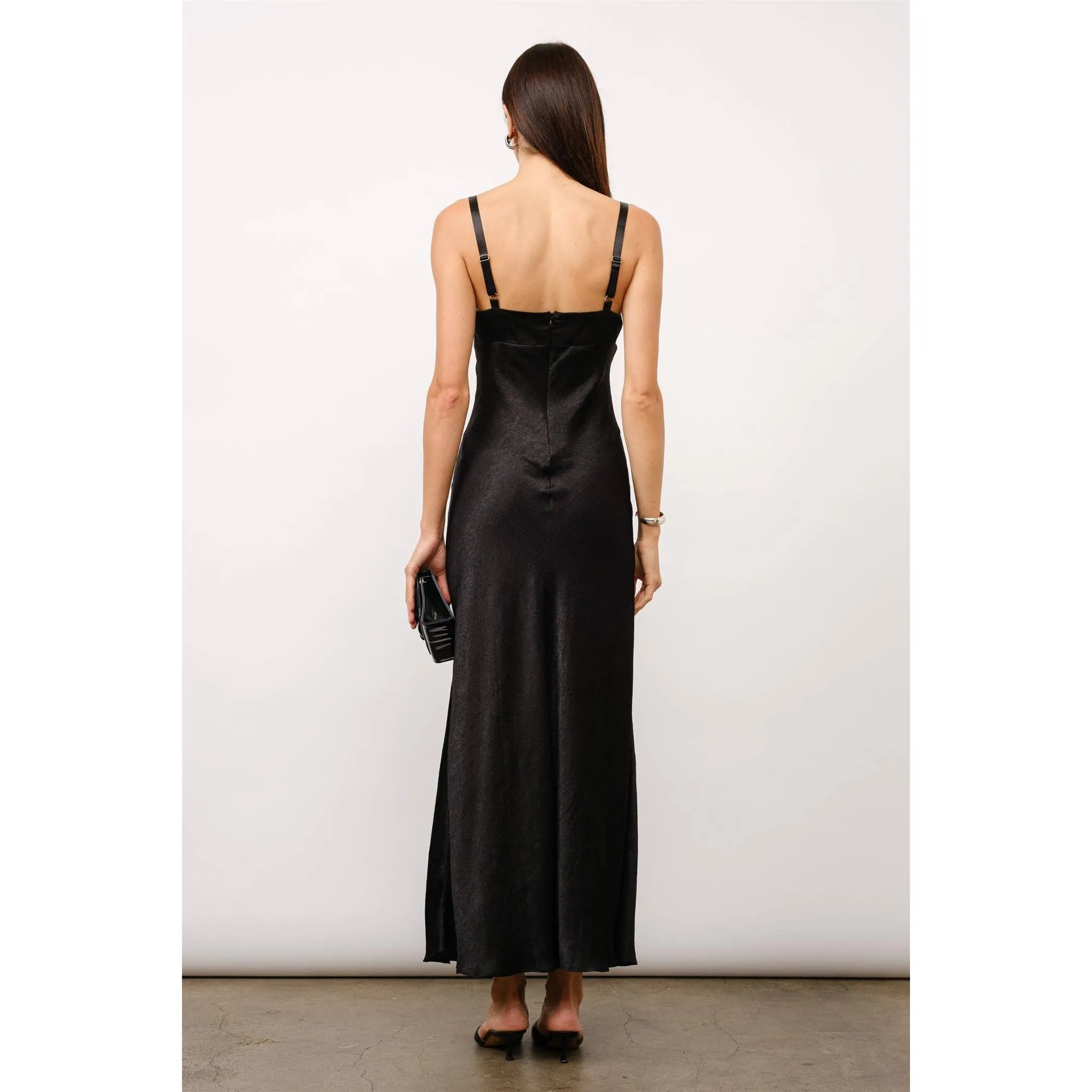 The Bianca Satin Maxi Slip Dress