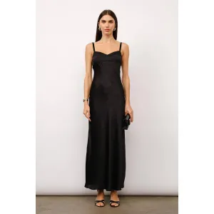 The Bianca Satin Maxi Slip Dress