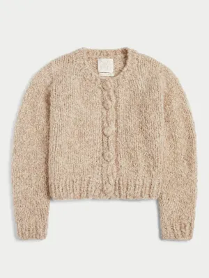 The Bleta Cardigan in Boucle Cashmere
