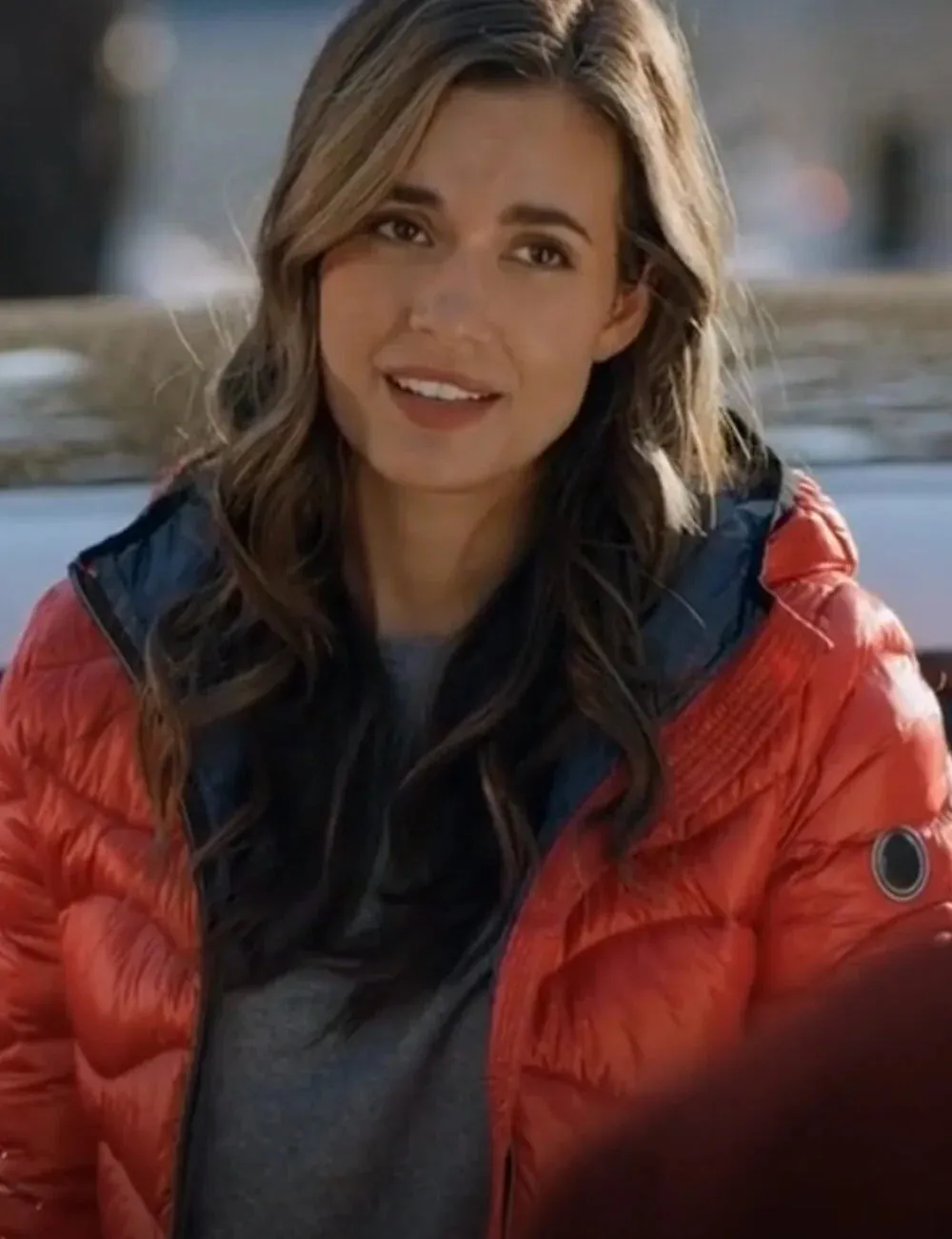 The Christmas Promise Torrey Devitto Puffer Coat