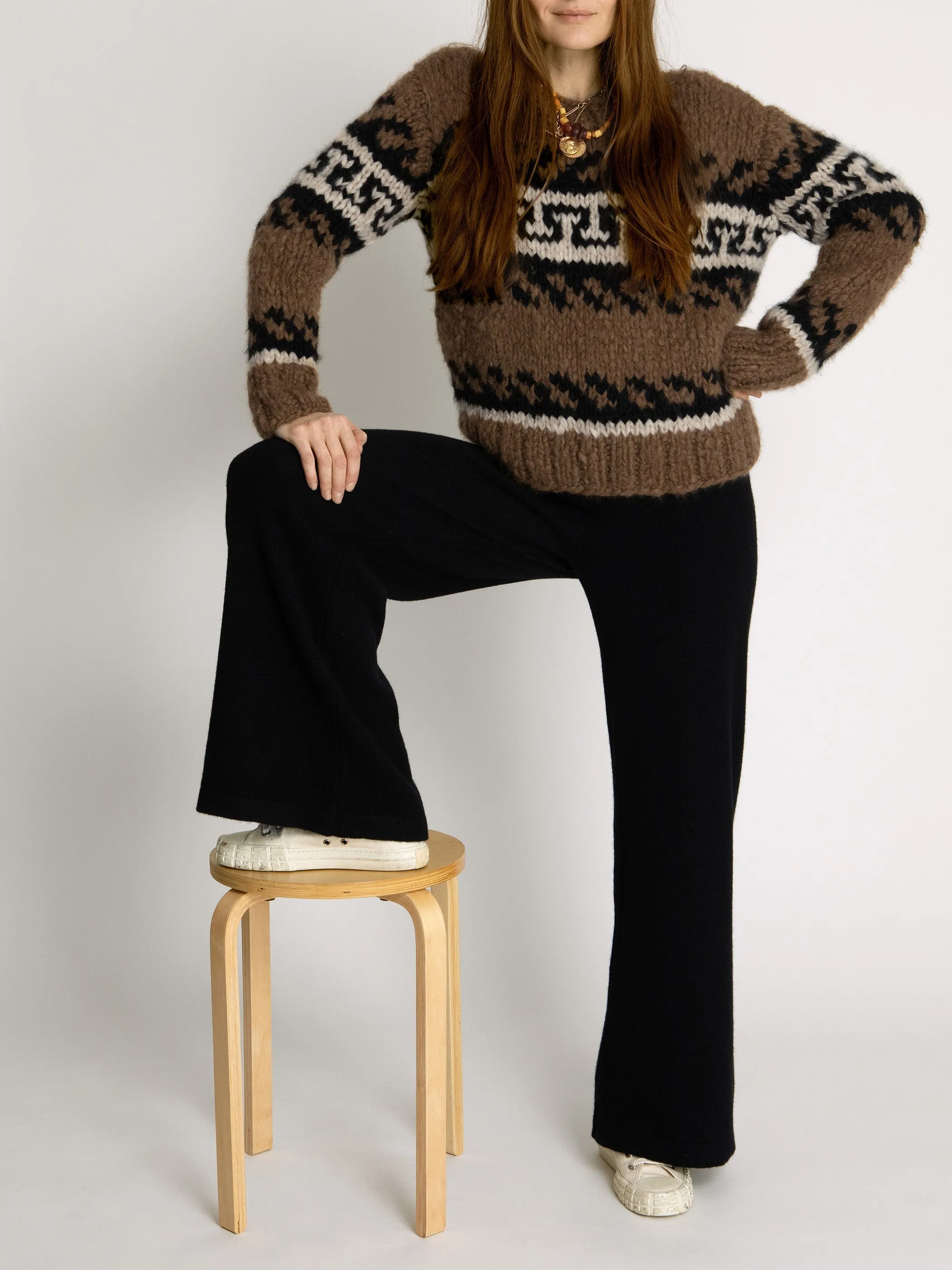 The Greek Key Jooshi Sweater in Cashmere