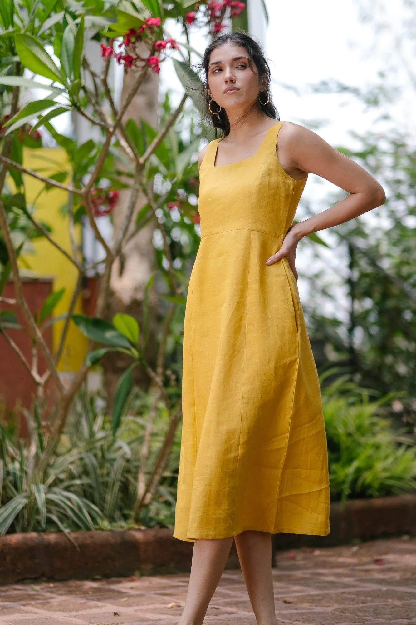 The Linen Midi Dress