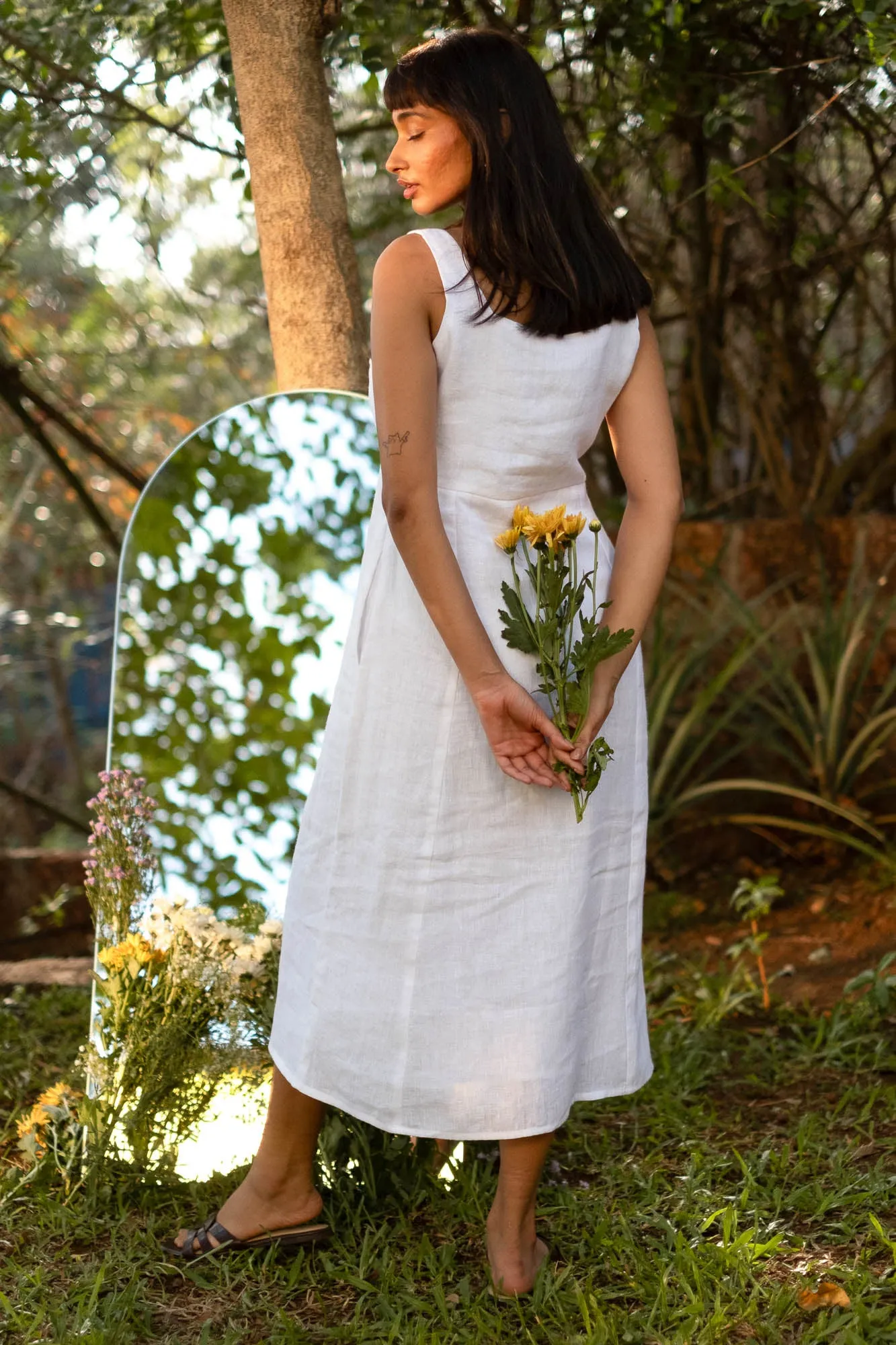 The Linen Midi Dress