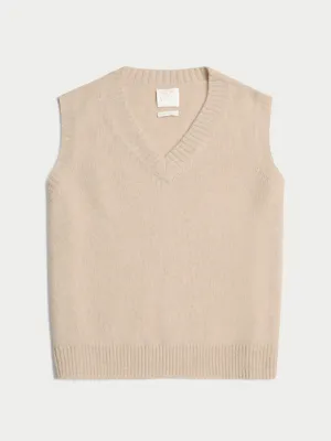 The Stevie Oversized Vest in Cashmere