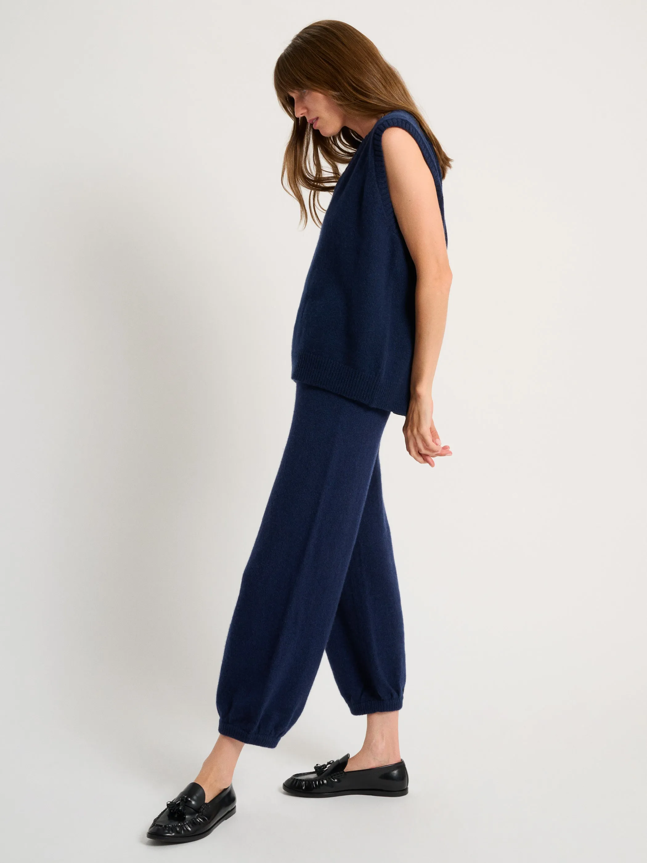 The Stevie Oversized Vest in Cashmere