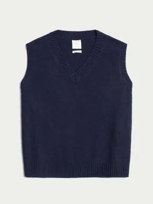 The Stevie Oversized Vest in Cashmere