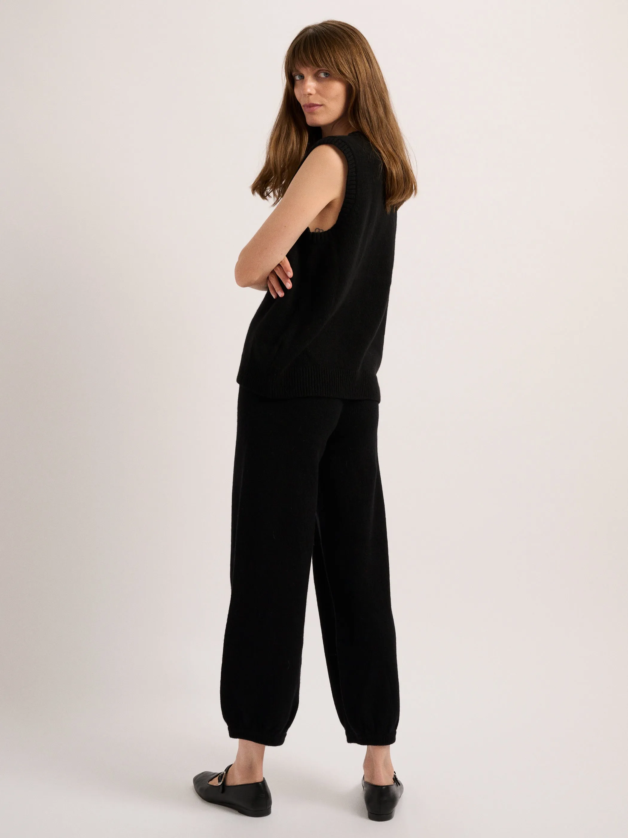 The Stevie Oversized Vest in Cashmere