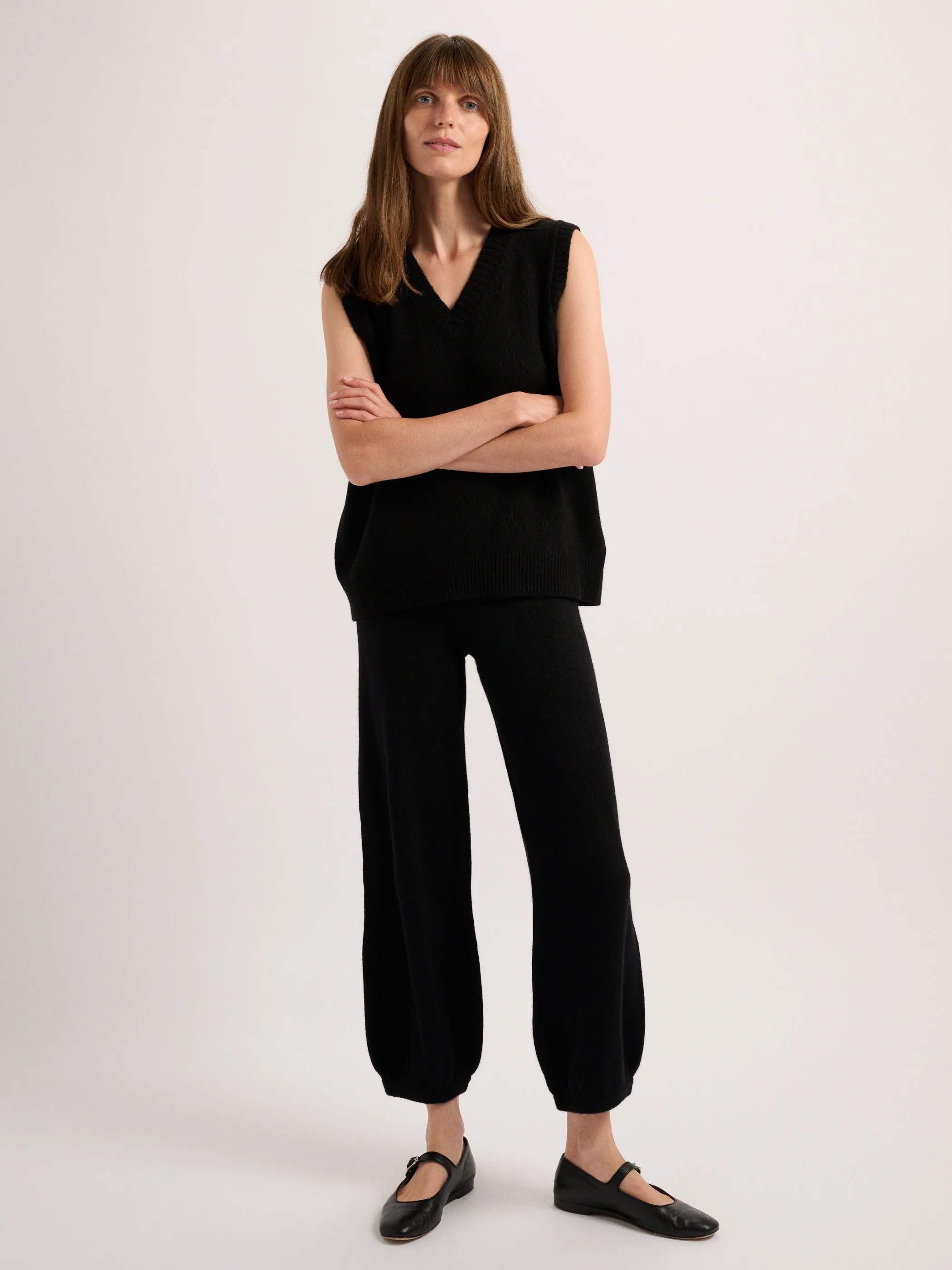 The Stevie Oversized Vest in Cashmere