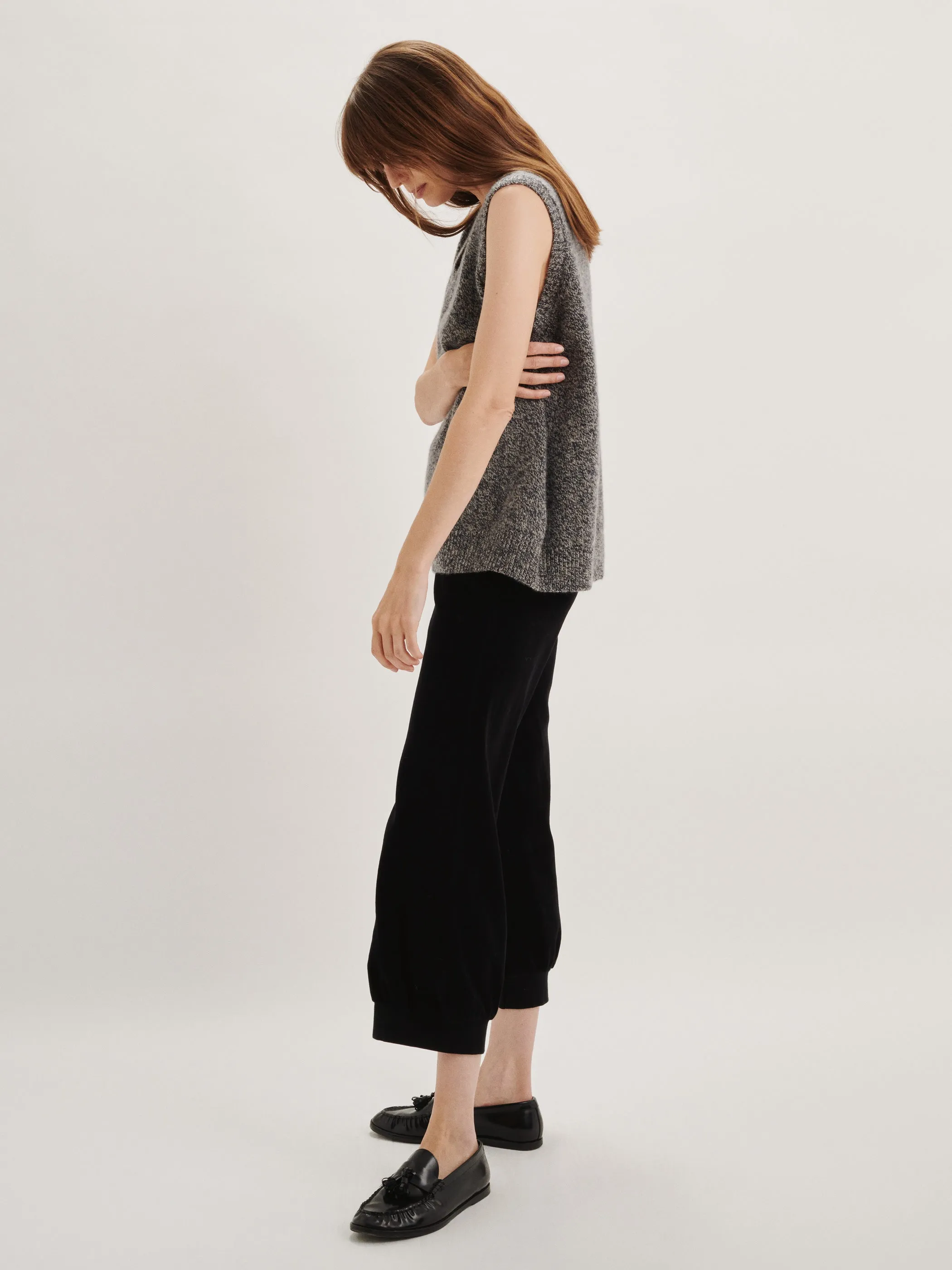 The Stevie Oversized Vest in Cashmere