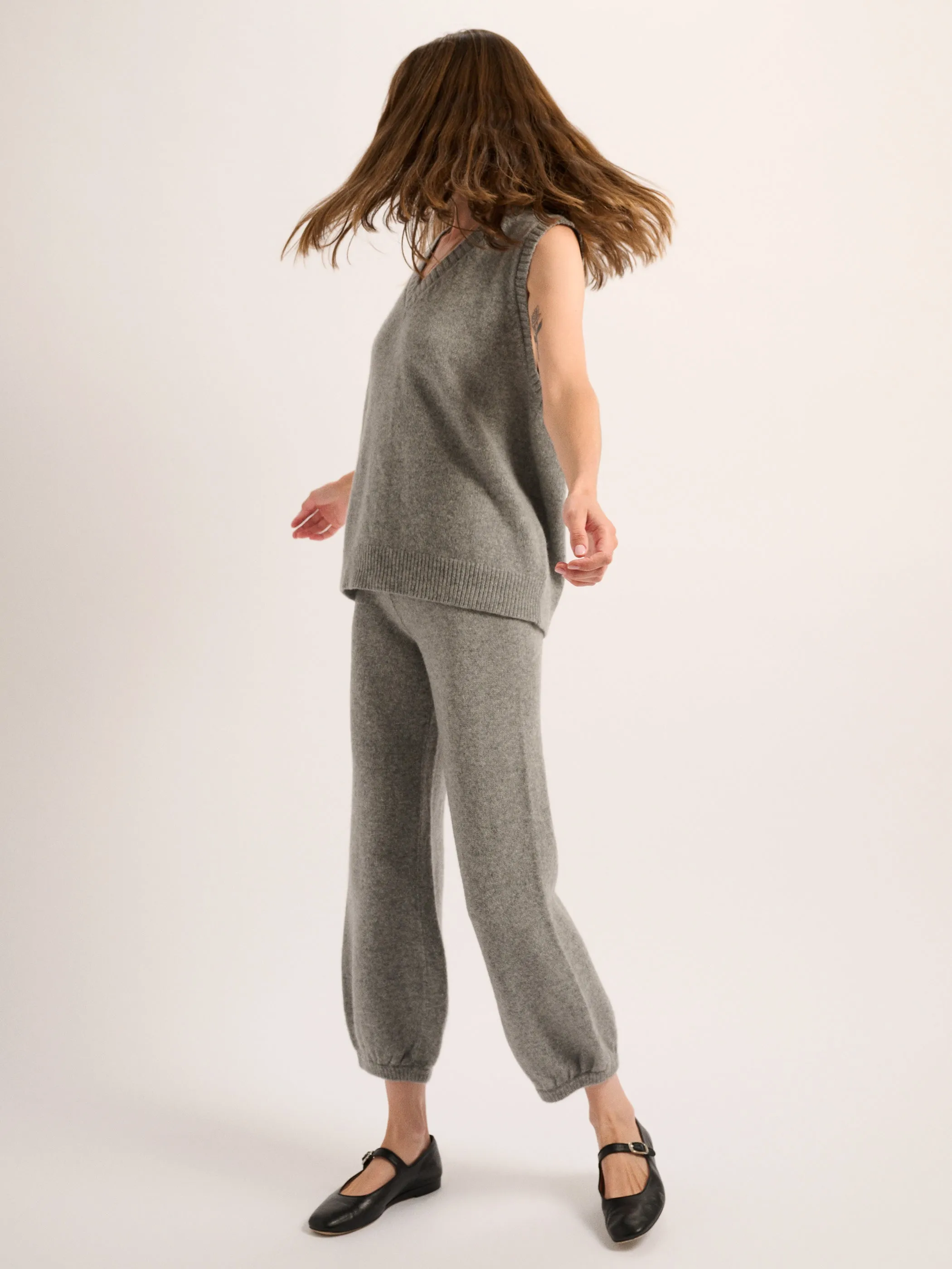 The Stevie Oversized Vest in Cashmere