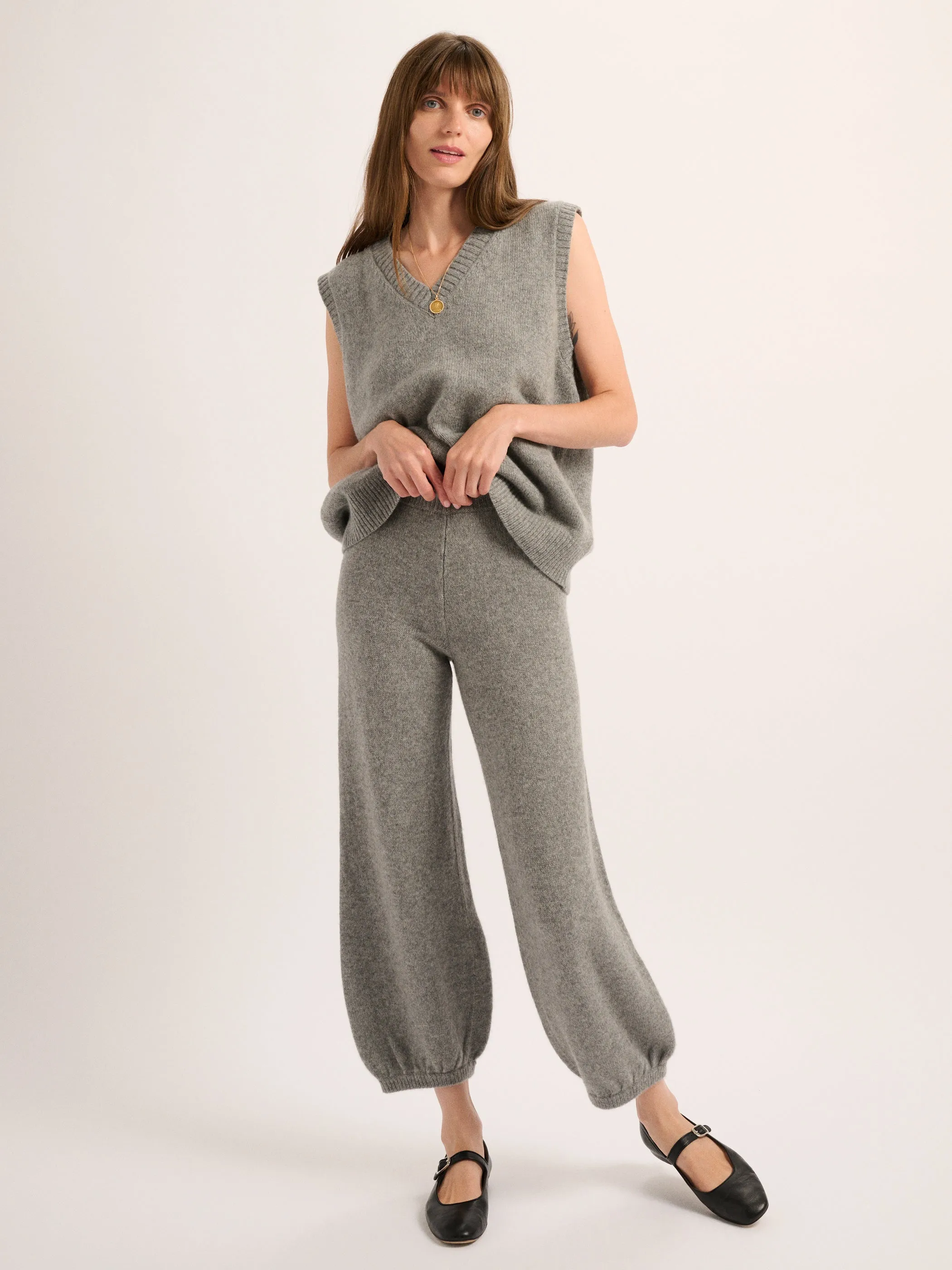 The Stevie Oversized Vest in Cashmere