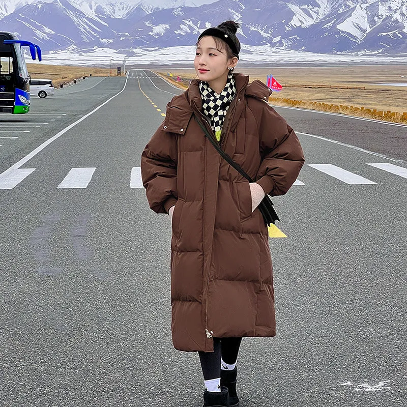 Thickened Water-Resistant Hooded Puffer Jacket