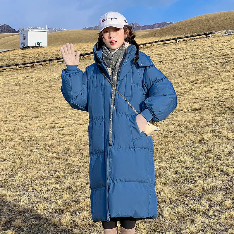 Thickened Water-Resistant Hooded Puffer Jacket