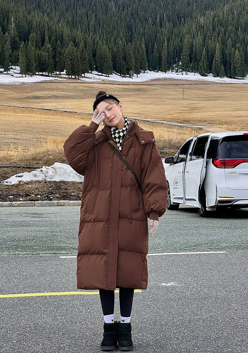 Thickened Water-Resistant Hooded Puffer Jacket