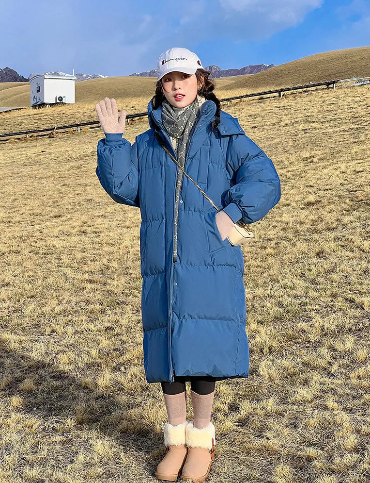 Thickened Water-Resistant Hooded Puffer Jacket
