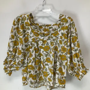 Top Long Sleeve By Cupcakes And Cashmere In Yellow, Size: S