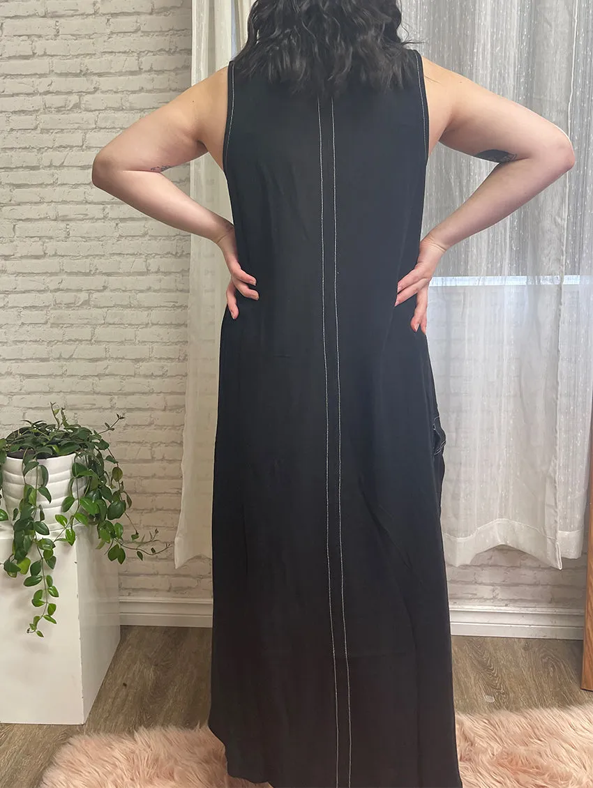 Tribal Sleeveless Cargo Dress