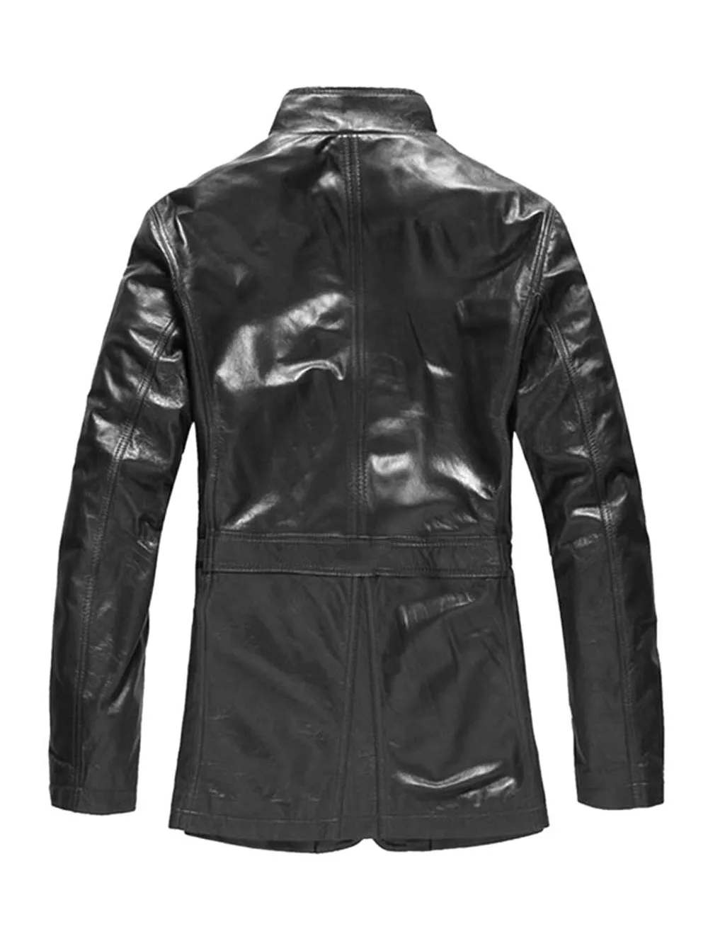 True Fit Sparkling Leather Coats for Men