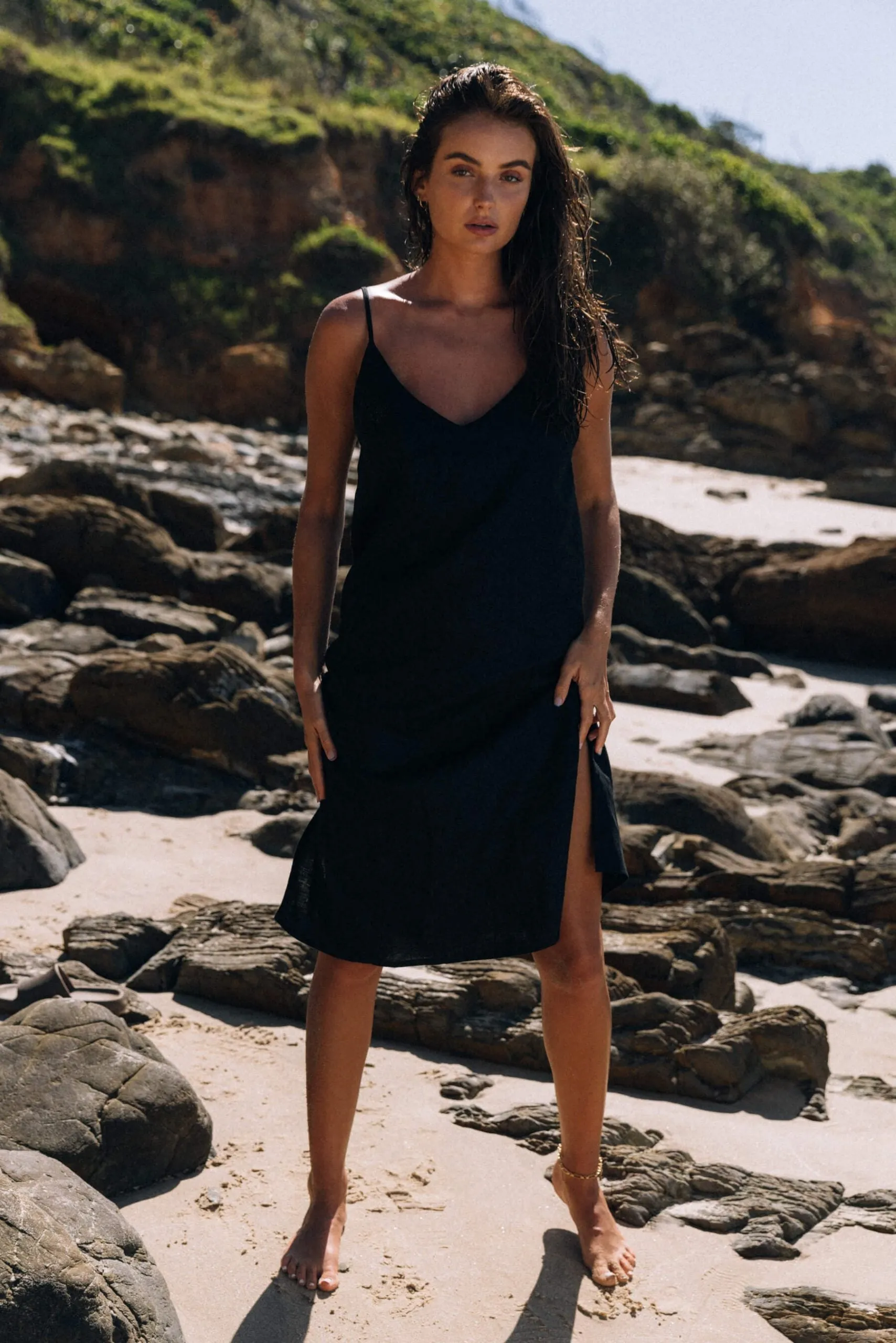 Tuesday Slip Dress - Black