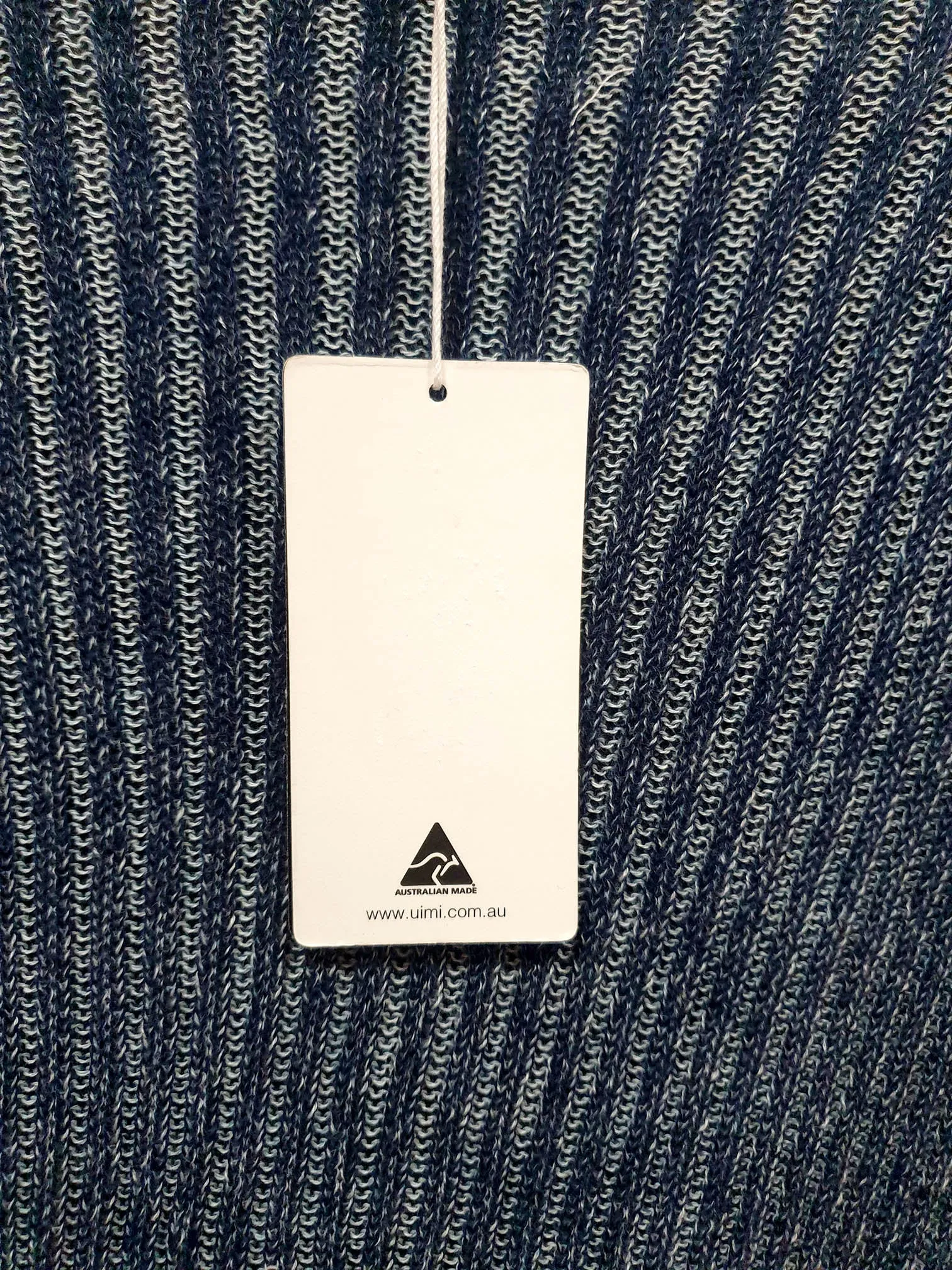 Uimi blue knit top one size