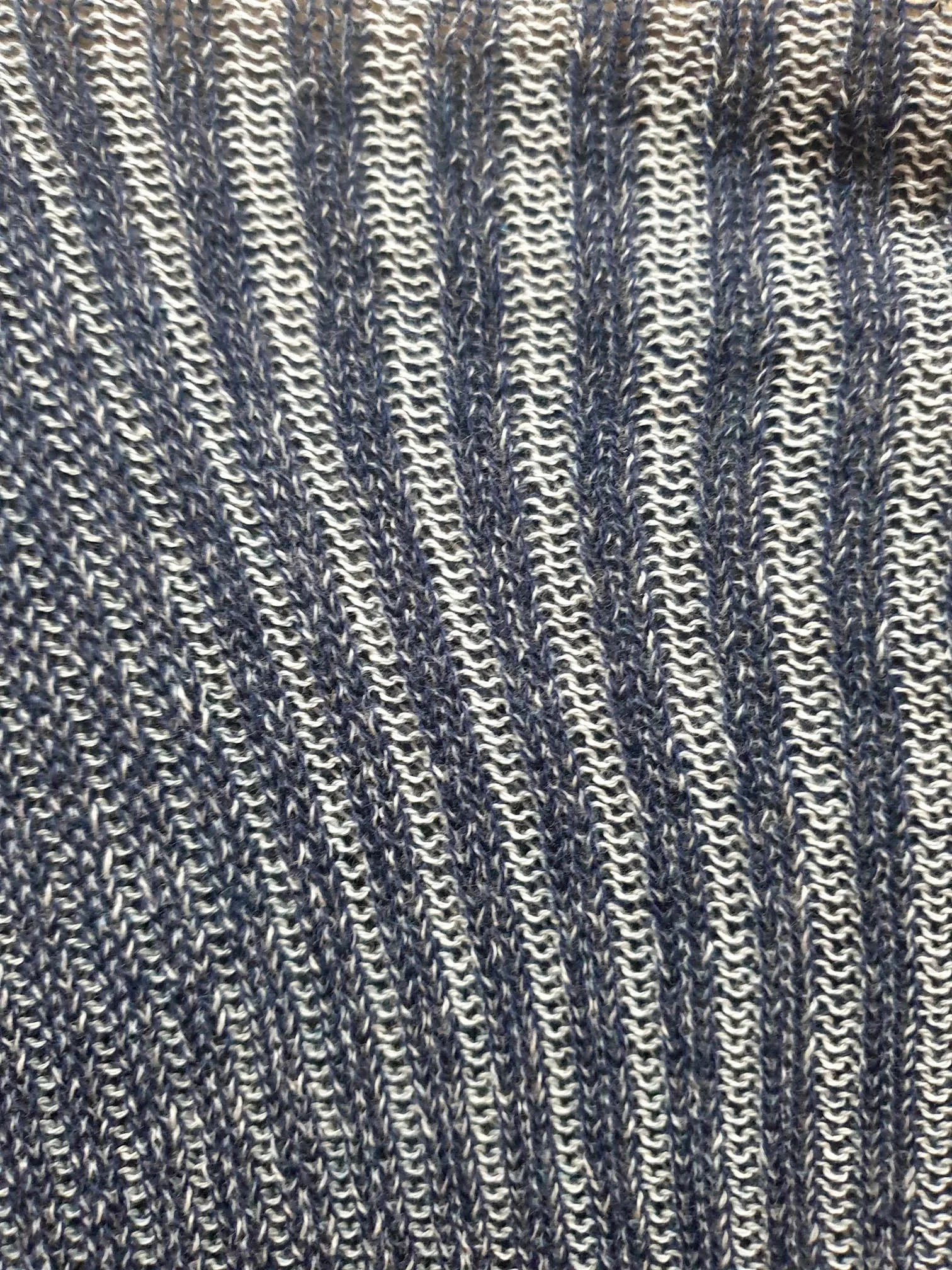 Uimi blue knit top one size