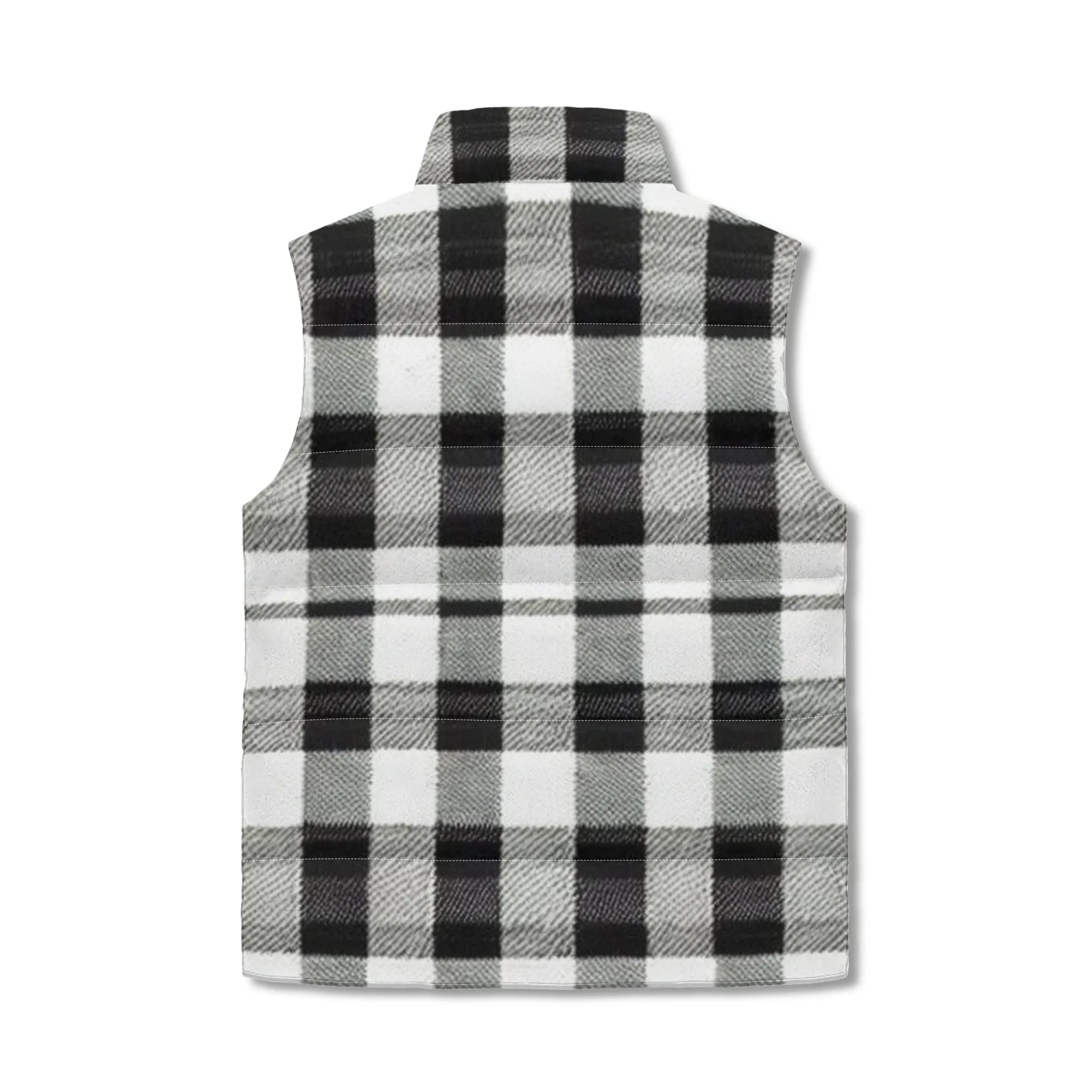 Unisex Plaid Puffer Vest
