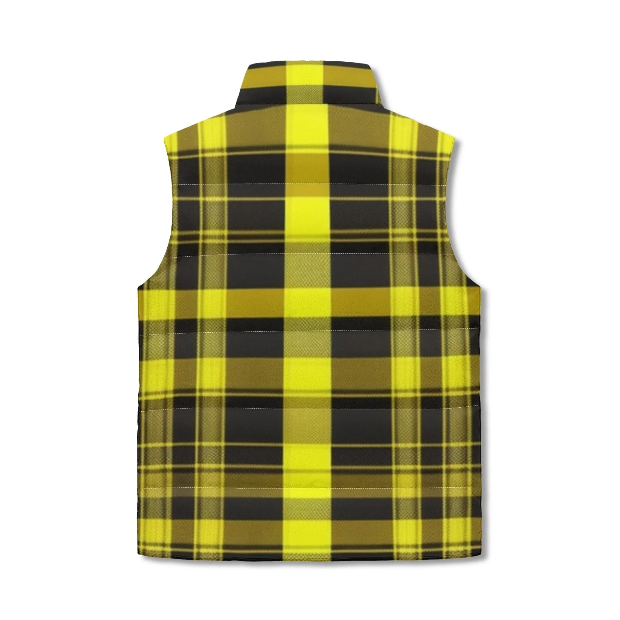 Unisex Plaid Puffer Vest