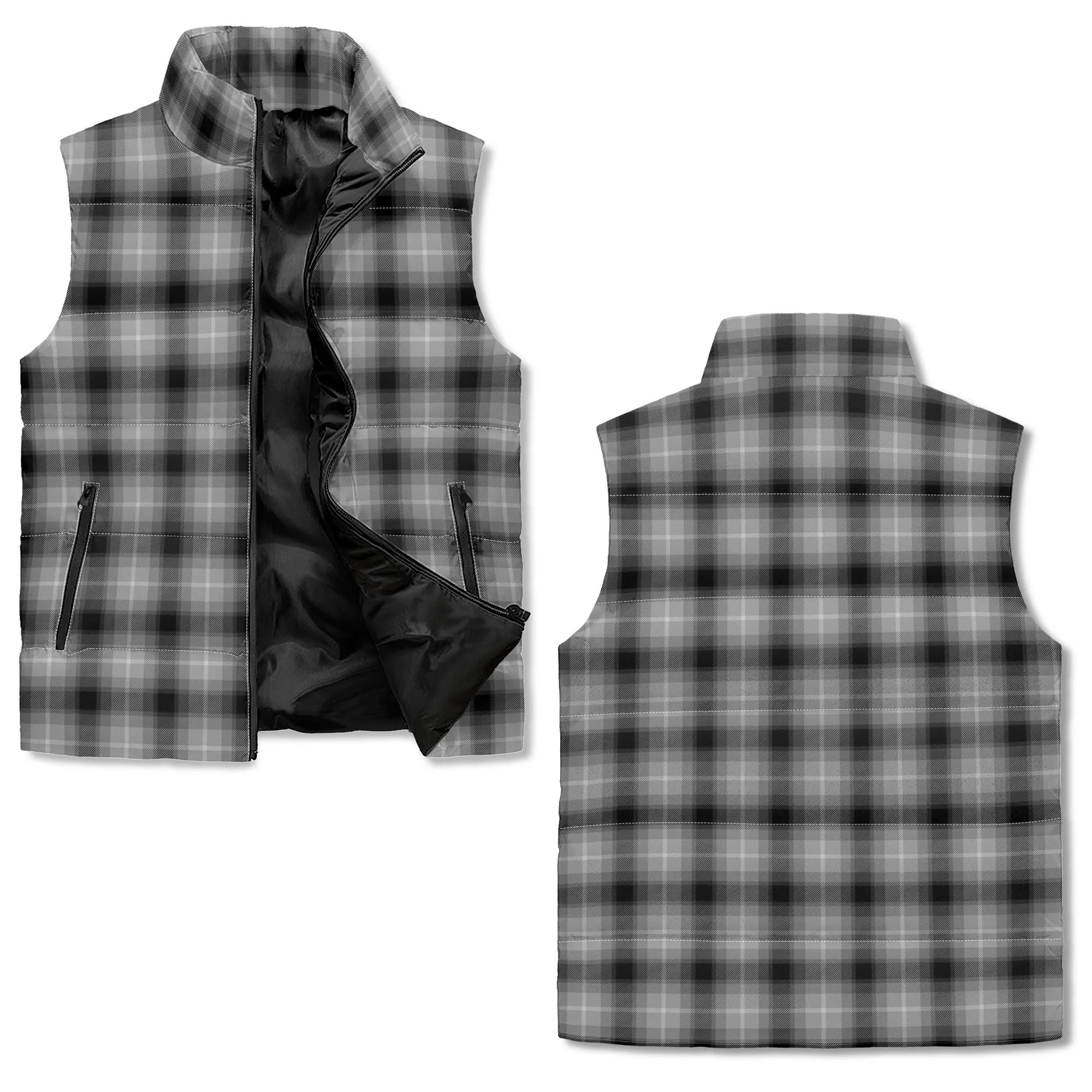 Unisex Plaid Puffer Vest