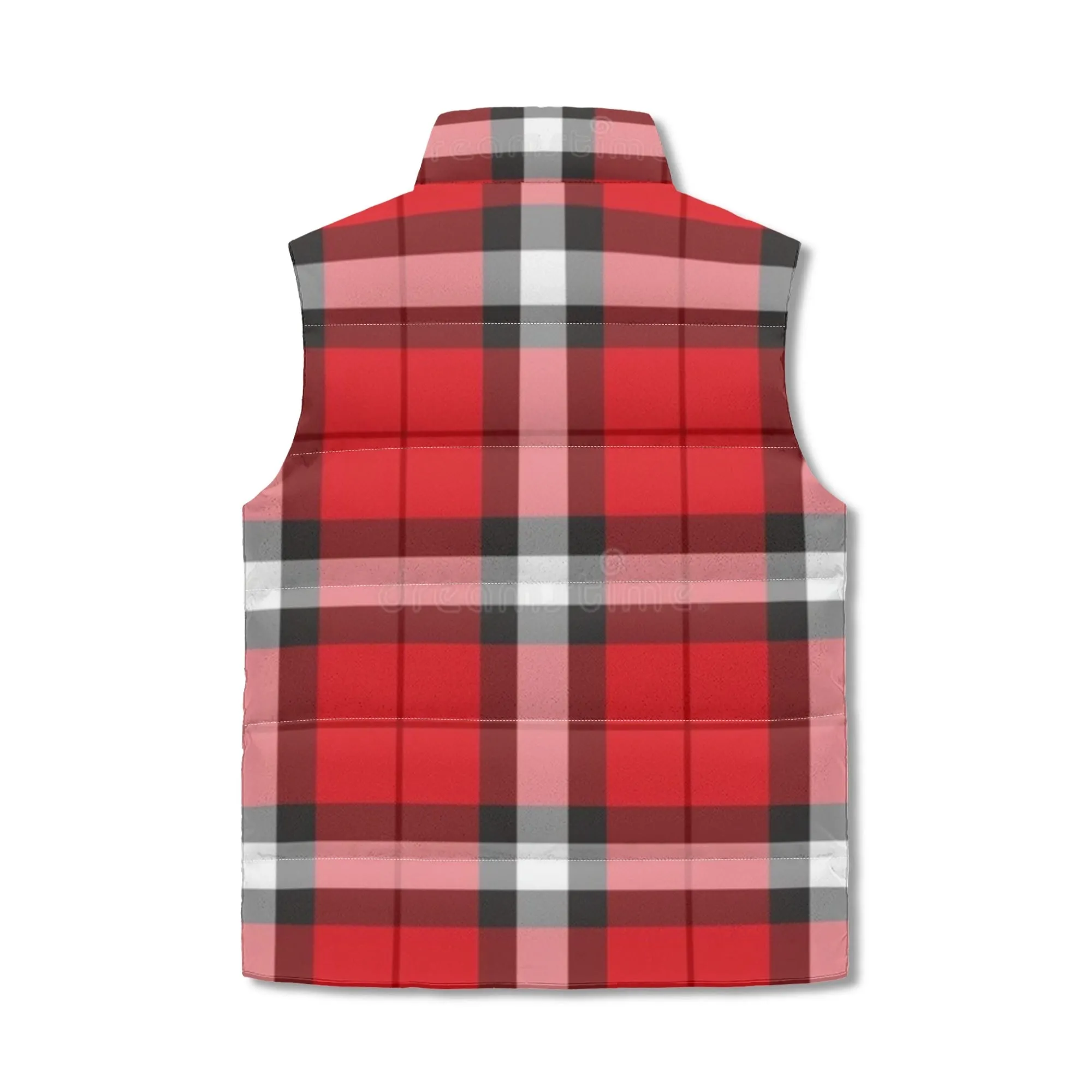 Unisex Plaid Puffer Vest