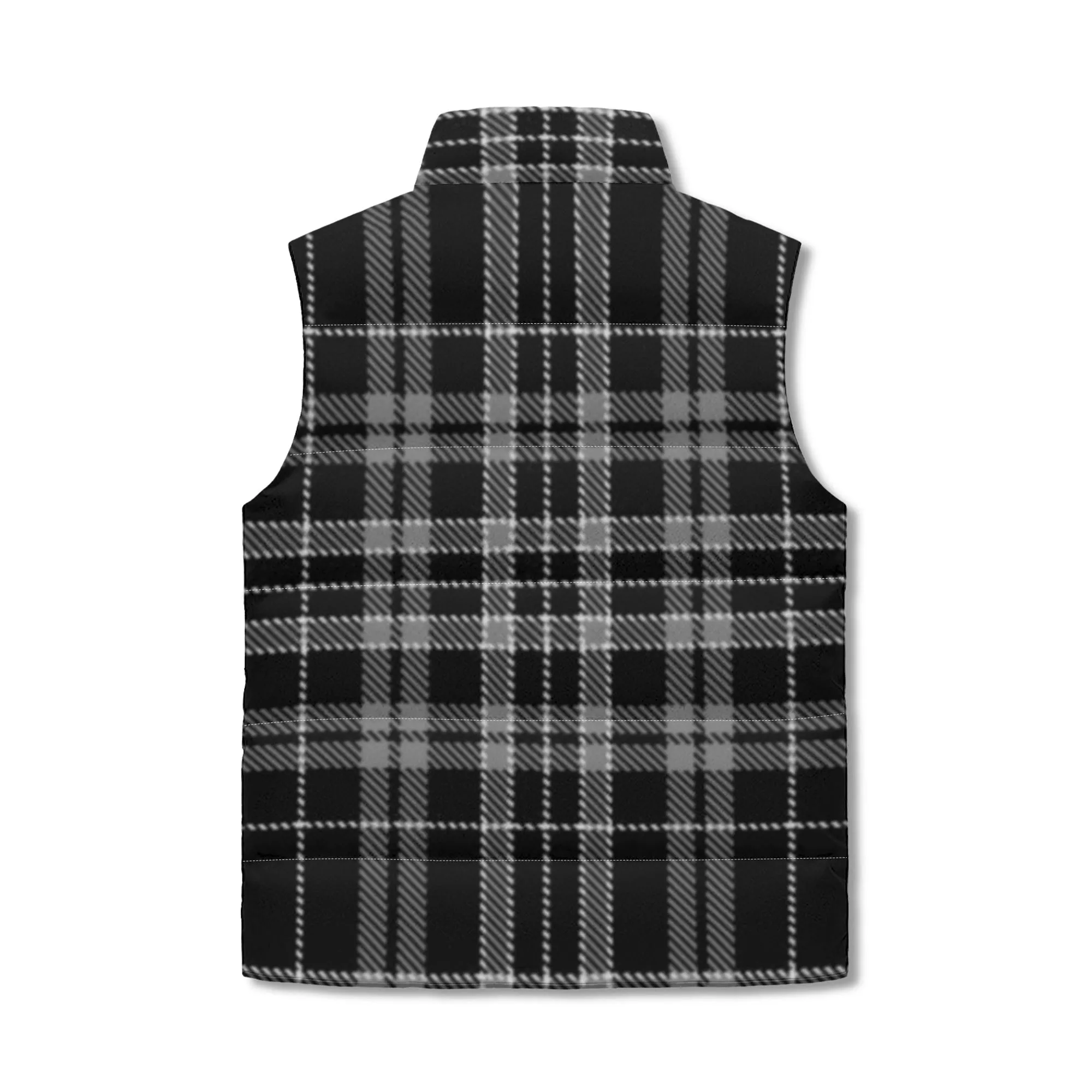 Unisex Plaid Puffer Vest