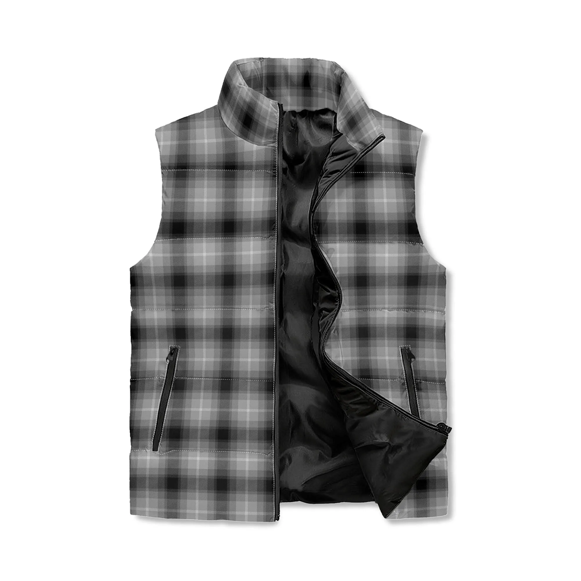 Unisex Plaid Puffer Vest