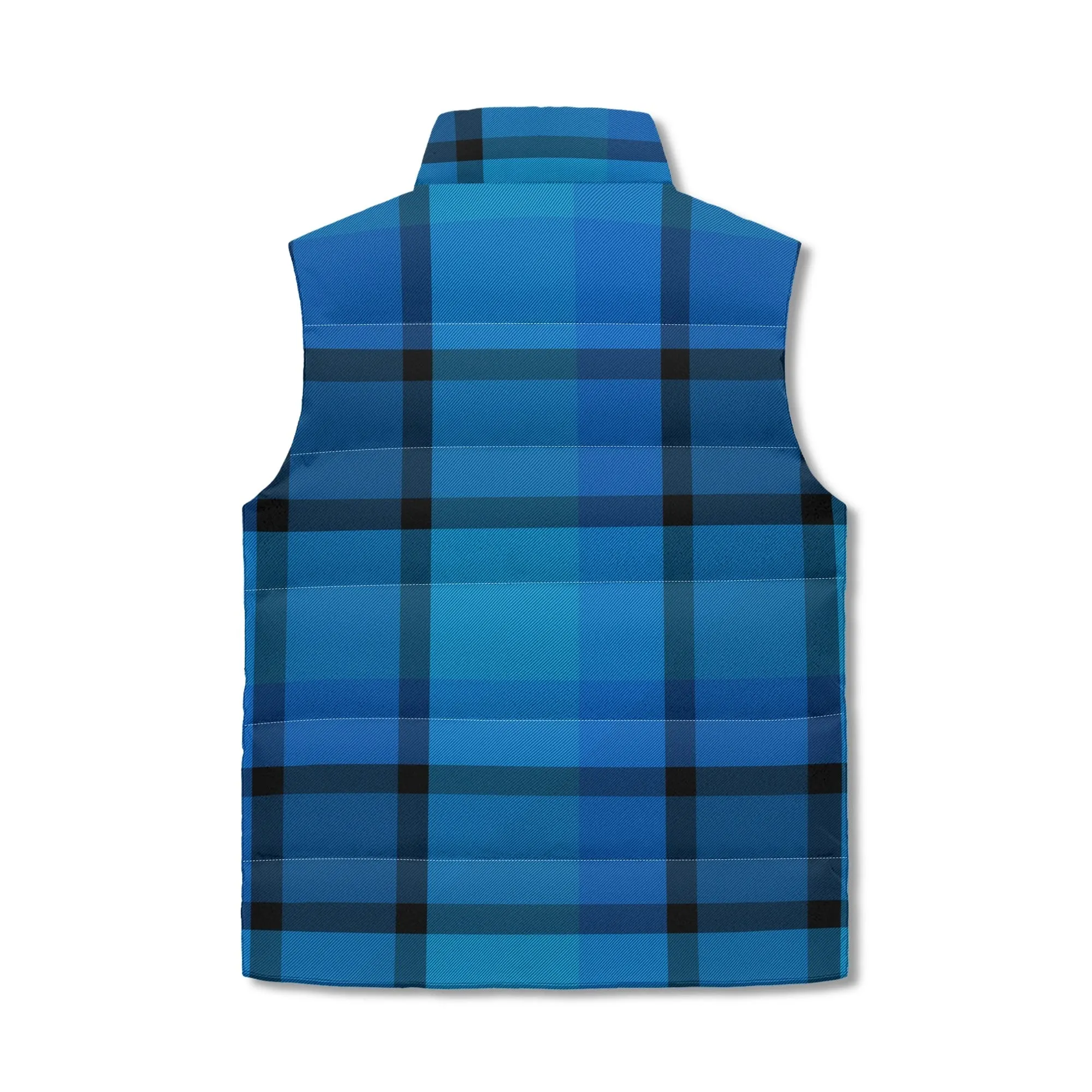 Unisex Plaid Puffer Vest