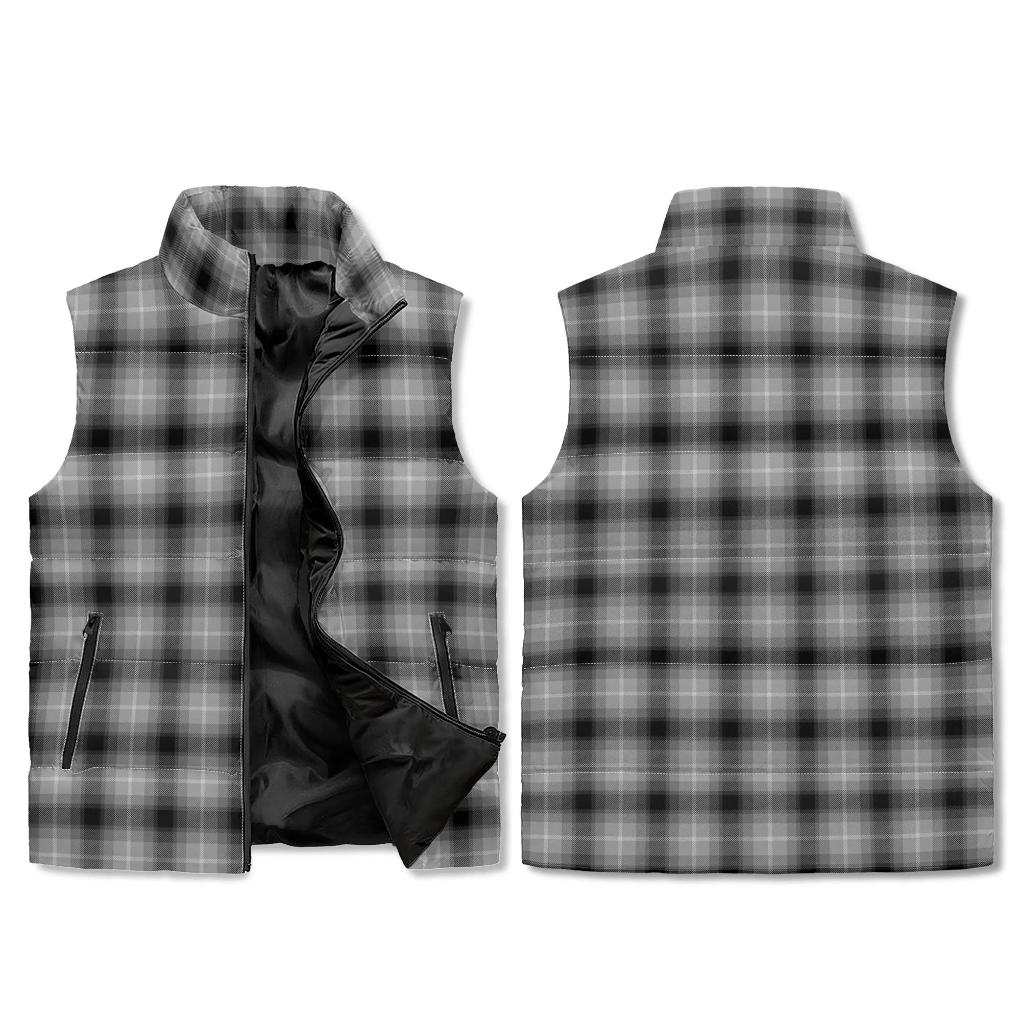 Unisex Plaid Puffer Vest