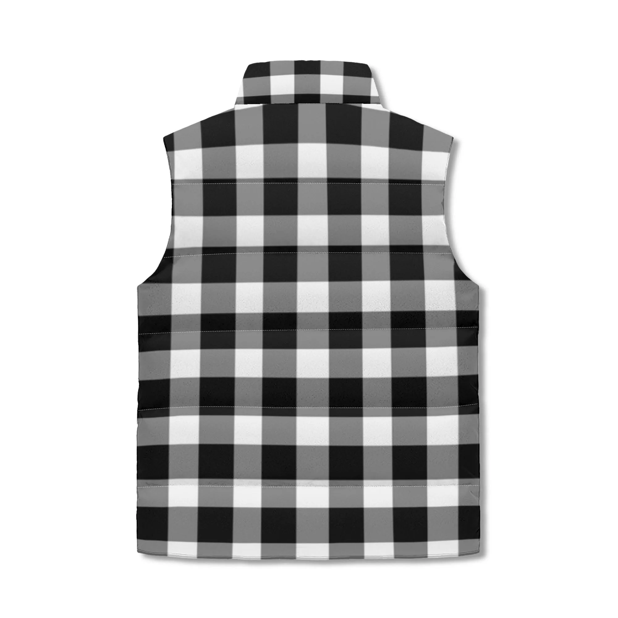 Unisex Plaid Puffer Vest