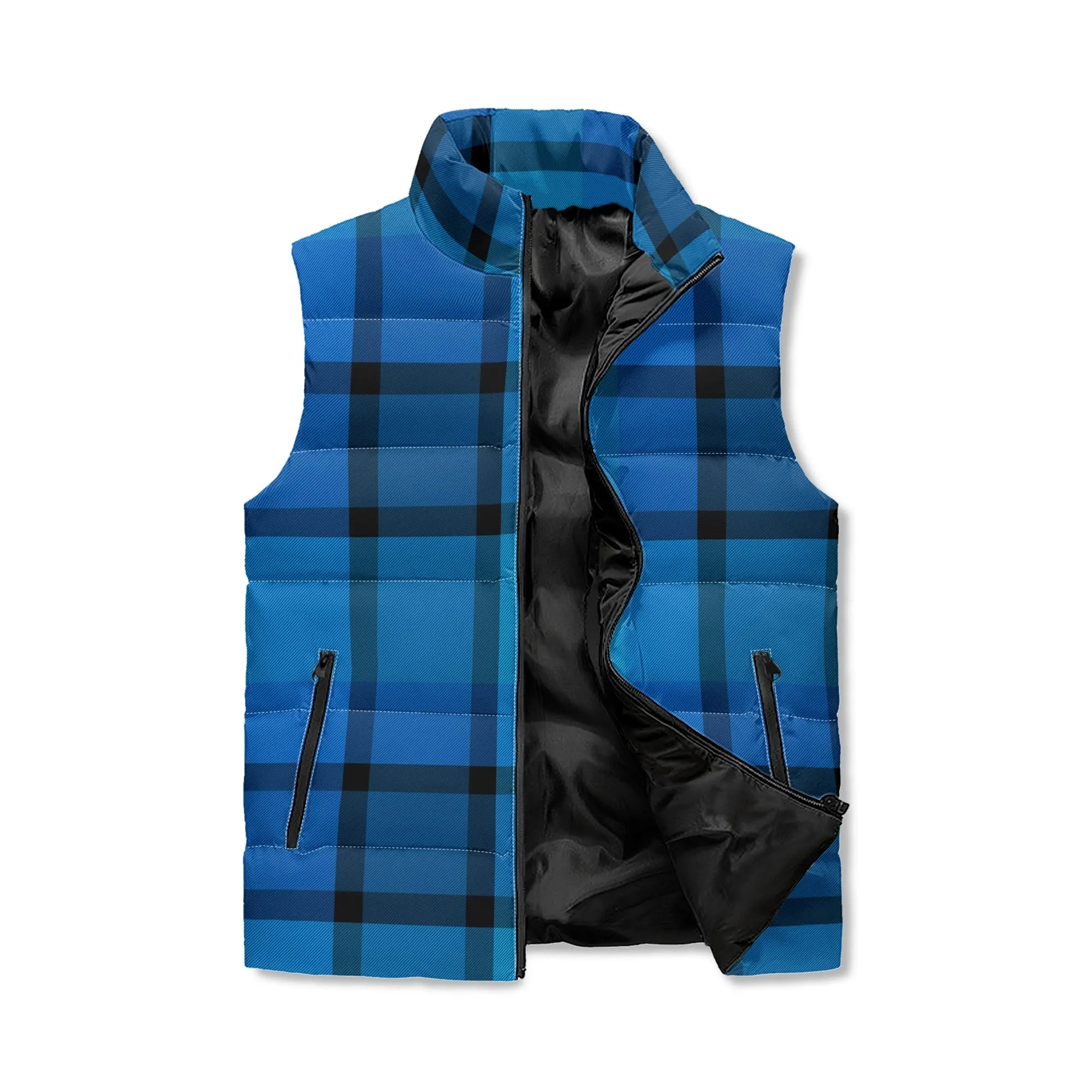 Unisex Plaid Puffer Vest