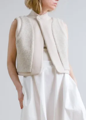 V01 Amalie Cashmere & Virgin Wool Vest, Sand
