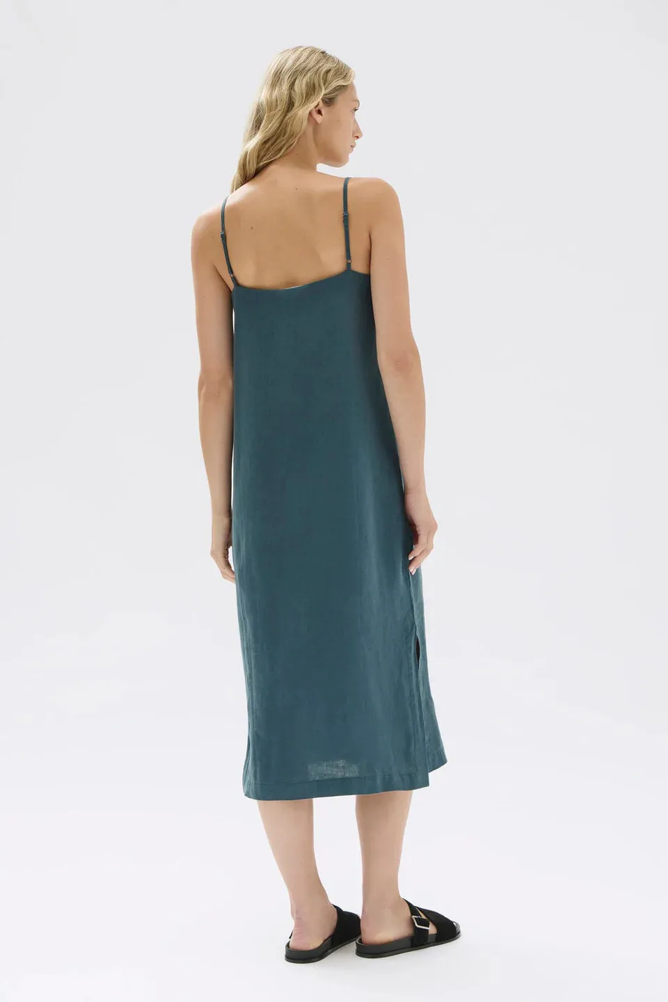 Vallory Linen Slip Dress - Atlas