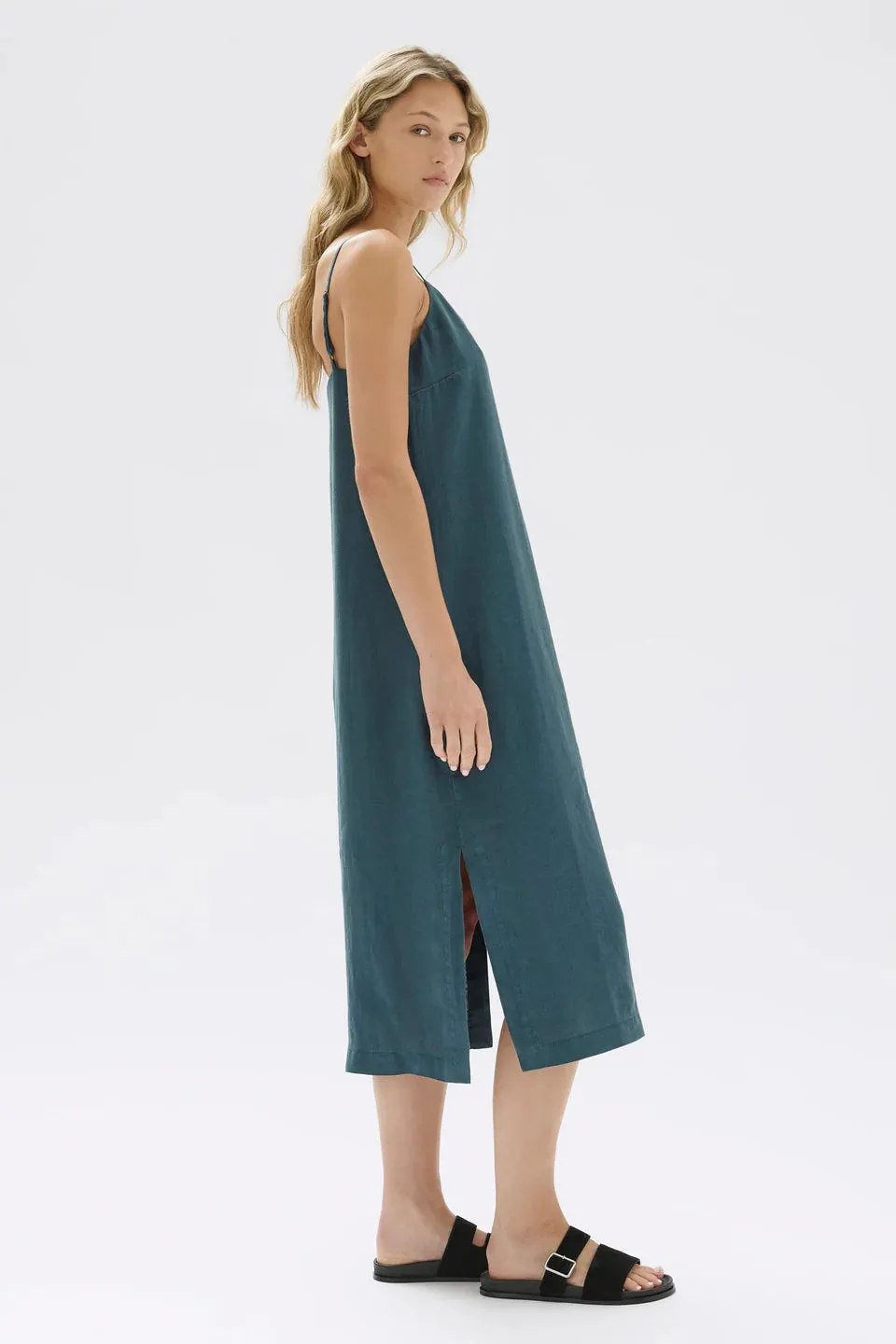 Vallory Linen Slip Dress - Atlas