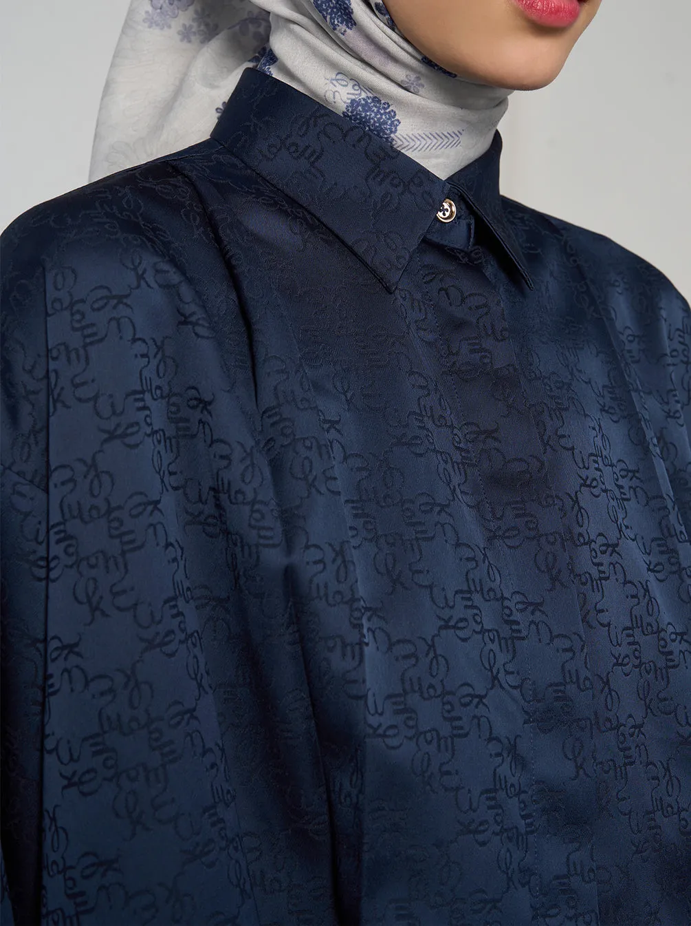 VERO PLEATED TOP NAVY